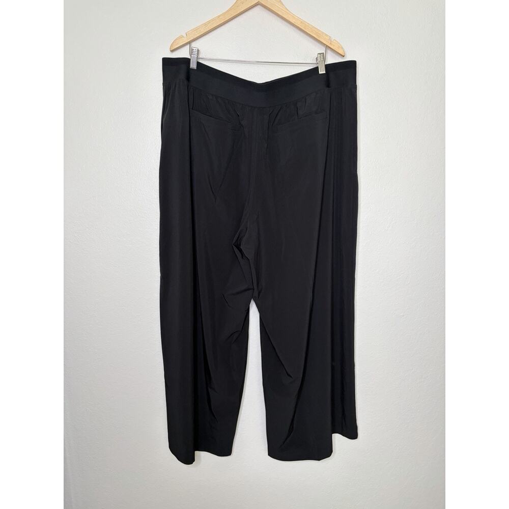 Athleta Brooklyn Heights High Rise Pleated Wide Leg Pant in Black Size 22 - Picture 6 of 6